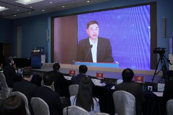 Mr. Gao Yuyue, Deputy Secretary-General, Guangzhou Municipal People’s Government, delivering an address at the Hong Kong Chapter Final